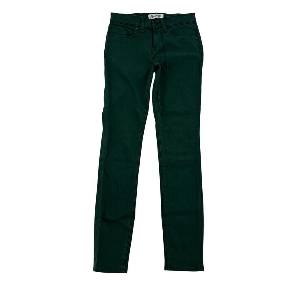Madewell Skinny Skinny Women Size 24 Dark Green Jeans Preppy Staple Fall Y2K